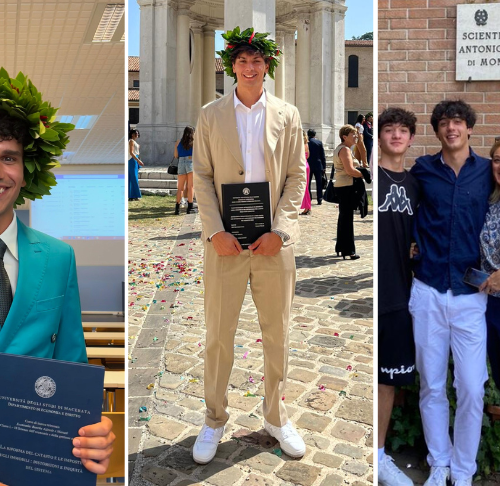 Azaria Gonzi, Stefano Trillini e Federico Pellegrini Siena