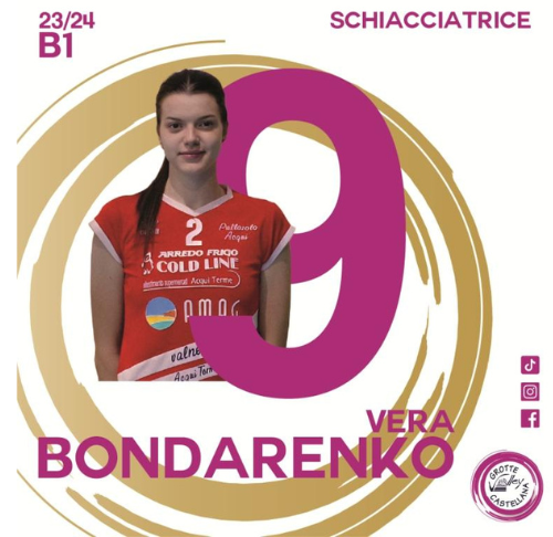 Vera Bondarenko Grotte Volley Castellana