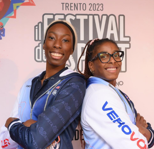 Paola Egonu e Miryam Sylla