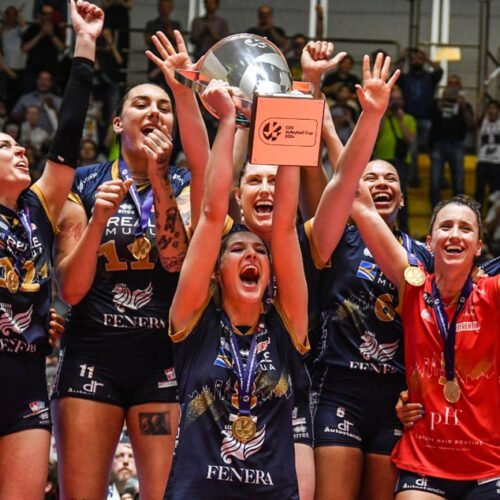 Kaja Grobelna CEV Cup premiazione