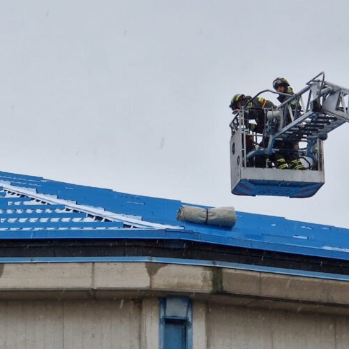 Vigili del Fuoco perdita palazzetto Cuneo