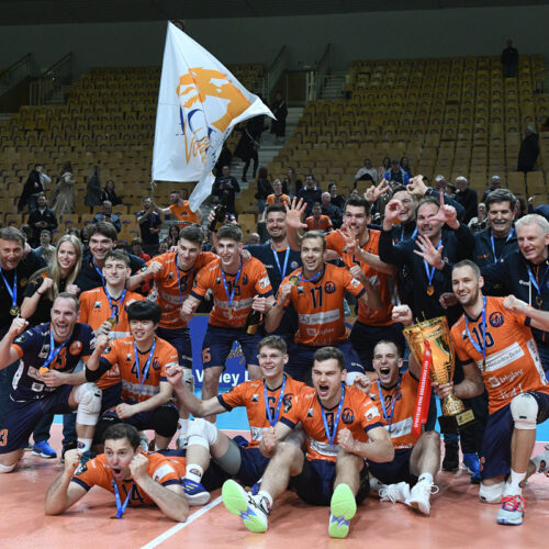 ACH Volley Ljubljana premiazione scudetto