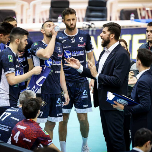 Guillermo Falasca timeout Cisterna Volley