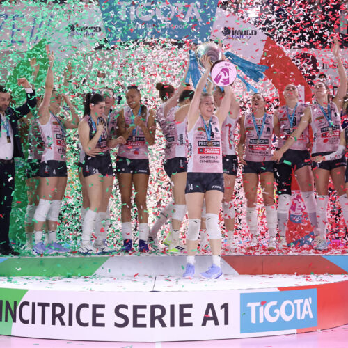 Prosecco DOC Imoco Conegliano premiazione scudetto 2024