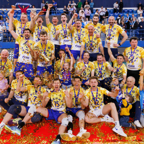 Zenit Kazan premiazione scudetto