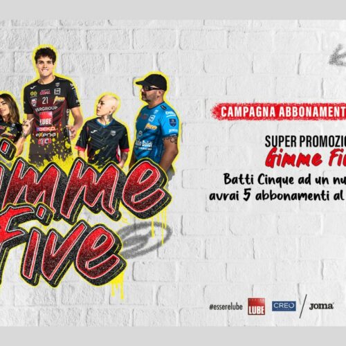 Gimme Five Campagna abbonamenti Lube