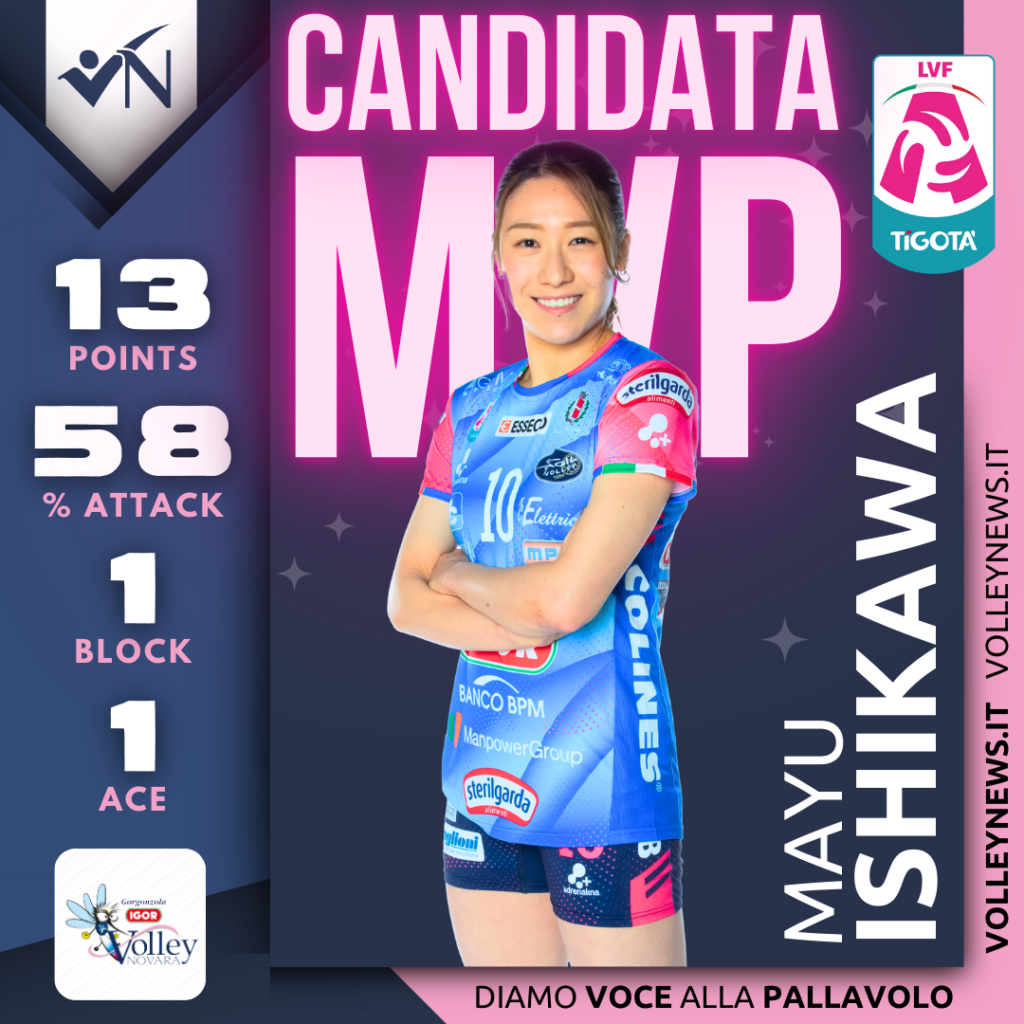 Serie A1: VOTA l’MVP della 21^ giornata fra Ishikawa, Orro, Orvosova e Polder